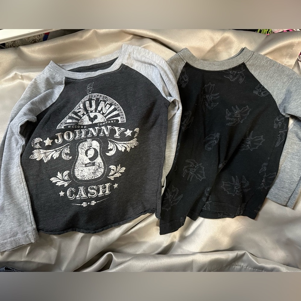 2 long sleeved shirts size 2t